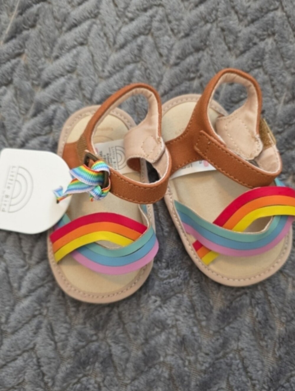 Little Bird Jools Oliver 6-12 Months European British Rainbow Strap Sandals